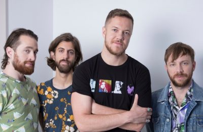 Anggota Band Imagine Dragons, dari kiri: Daniel Platzman, Wayne Khotbah, Dan Reynolds dan Ben McKee di New York, 20 Juni 2017. (Amy Sussman/Invision/AP)