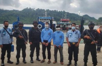 Dua terpidana mantan sipir salah satu Lembaga Permasyarakatan di Kalimantan Selatan dipindah ke Lapas Narkotika Kelas IIA Nusakambangan. (Ist)