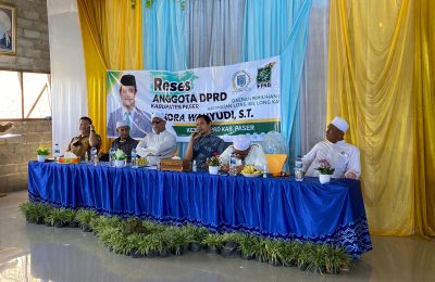 Ketua DPRD Kabupaten Paser Hendra Wahyudi serap aspirasi masyakakat (TBS)