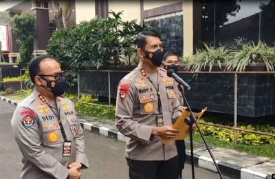 Kapolda Sulawesi Tengah Irjen Pol Rudy Sufahriadi saat menyampaikan hasil uji balistik di STIK-PTIK Jakarta, Rabu (2/3/2022) (Foto: Humas Polda Sulawesi Tengah)