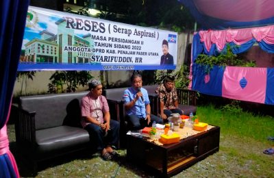 Suasana Reses masyarakat di Kelurahan Penajam, Syarifuddin HR. (Ist)