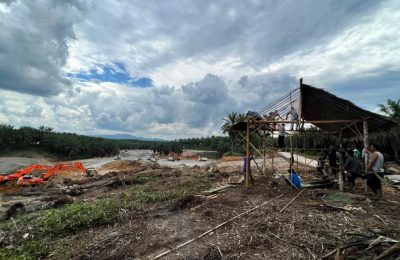 Lokasi yang disengketakan di Kabupaten Paser. (TBS)