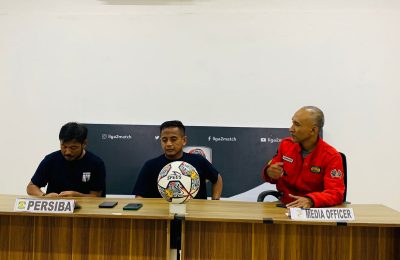 Jumpa pers Persiba Balikpapan. (Ist)