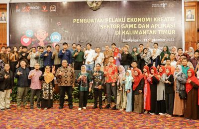 Penguatan Pelaku Ekonomi Kreatif Sub Sektor Game dan Aplikasi di Kalimantan Timur yang diadakan di Hotel Grand Senyiur. (Ist)