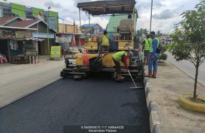 Perbaikan jalan provinsi oleh Pemprov Kaltim. (Ist)