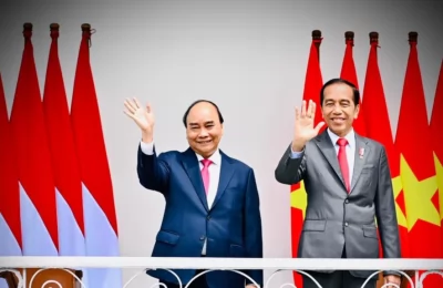 Dalam Pertemuan Bilateral antara Presiden Jokowi dengan Presiden Vietnam di Istana Bogor, Kamis (22/12) telah tercapai kesepakatan Zona Ekonomi Ekslusif setelah 12 tahun berunding (biro Setpres)
