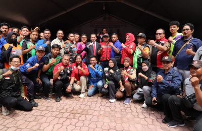 Wakil Gubernur Kaltim H Hadi Mulyadi menghadiri Hari Karya Pegiat Kebencanaan. (Ist)