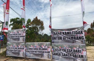 Suara masyarakat Sangsanga yang menolak tambang batu bara. (DP)