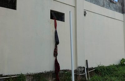 Ventilasi Udara yang dijebol sebagai jalan melarikan diri. (DP)