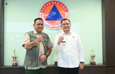 Bupati Paser, Fahmi Fadli melakukan audensi dengan BNPB. (Ist)