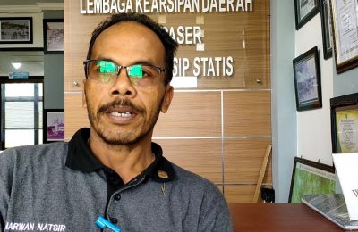 Sub Koordinator Seksi akuisisi dan Deposit dan Arsiparis DKP Paser Marwan Natsir. (Ist)