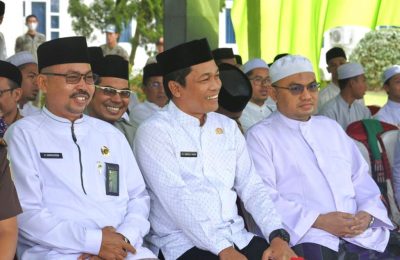 Peringatan Hari Amal Bakti Kemenag tahun 2023 di Halaman Kantor Kemenag Balangan. (Ist)