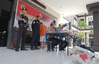 Tersangka pembunuhan di Kelurahan Petung. (Ist)