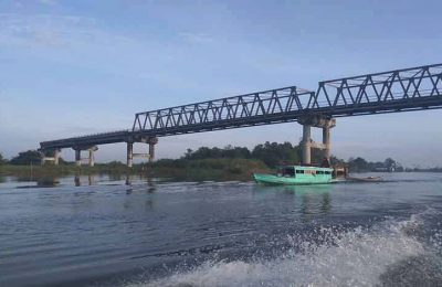 Pengerjaan Jembatan Jelai. (Ist)