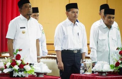 Bupati PPU, Hamdam Pongrewa dan Sekda Tohar menghadiri pengukuhan IPHI Kabupaten PPU. (Ist)