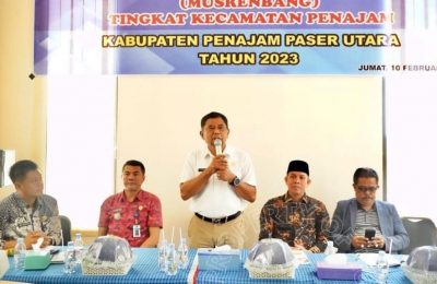 Bupati PPU, Hamdam Pongrewa menghadiri Musrembang Kecamatan Penajam. (Ist)