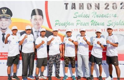 Bupati PPU, Hamdam Pongrewa membuka Bupati Cup 1. (Ist)