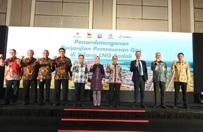 Penandatangan Bontang Processing Agreement (BPA). (Ist)