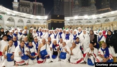 Jemaah Umrah Indonesia di tanah suci, yang penting ada pembimbing (foto: courtesy)