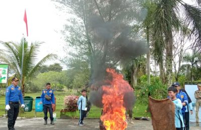 Simulasi Bencana di Taman Rozeline. (Ist)