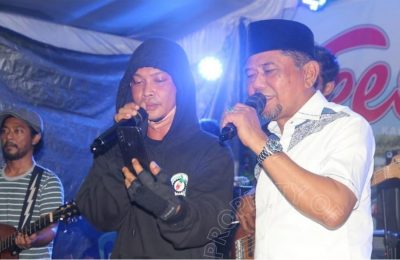 Bupati PPU, Hamdam bersama Vokalis Band Labrank. (Ist)