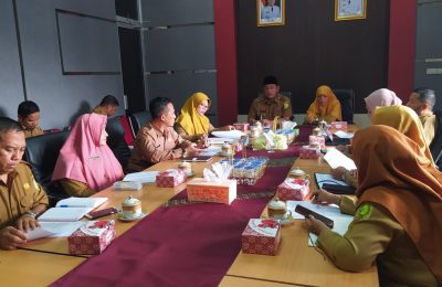 Rapat koordinasi lintas OPD berkaitan dengan intervensi penurunan stunting di Kabupaten Sambas. (Ist)