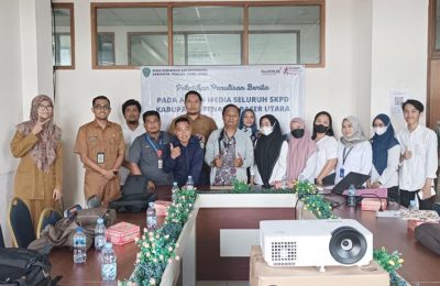 Satpol PP Kabupaten PPU mengikuti pelatihan menulis berita. (ESY)