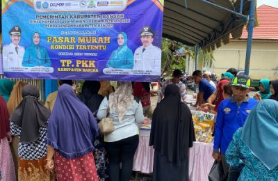 Pasar Murah di Martapura Provinsi Kalimantan Selatan. (Ist)