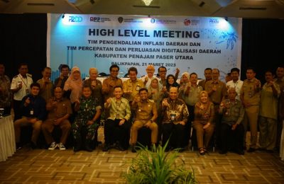 High level meeting Tim Pengendalian Inflasi Daerah (TPID) dan Tim Percepatan dan Perluasan Digitalisasi Daerah (TP2DD). (Ist)