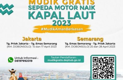 Mudik gratis dengan Kapal Laut. (Kemenhub)