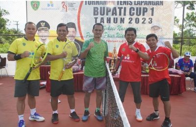 Turnament Tenis Bupati Cup 1 Tahun 2023. (Ist)