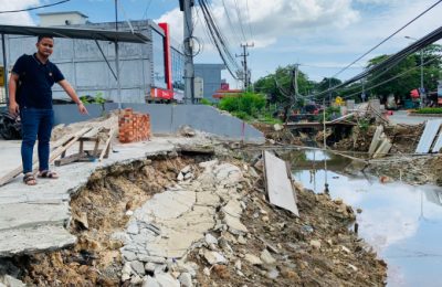 Proyek pengendalian banjir di Kota Balikpapan. (Ist)