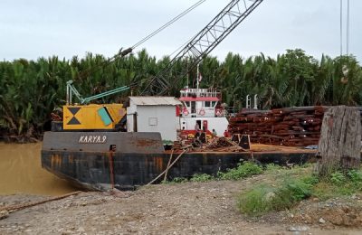 Pelabuhan Desa Bumi Harapan Sepaku Digunakan untuk Jalur Material IKN. (Ist)