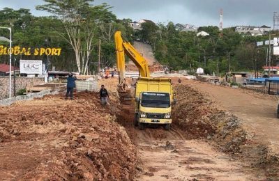 Proyek DAS Ampal yang dikeluhkan warga. (Ist)