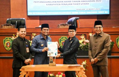 Penyerahan LKPj Bupati Penajam Paser Utara. (Ist)