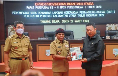 Gubernur Zainal A. Paliwang dan Wakil Gubernur Kalimantan Utara (Kaltara) Yansen, TP. (Ist)