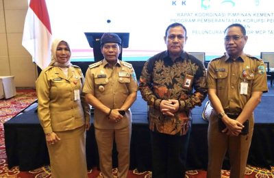 Rakor Pemberantasan Korupsi dan Peluncuran Indikator MCP 2023. (Ist)