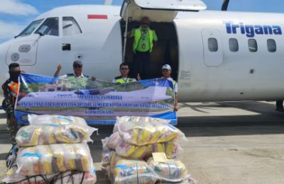Penerbangan perintis angkutan udara kargo untuk Koordinator Wilayah (Korwil) Oksibil. (Ist)