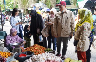 Sidak Pasar Keramat Sampit. (Ist)