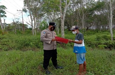 Polres Seruyan Edukasi Warga Tentang Karhutla. (Ist)