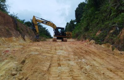 Pembangunan jalan agregat. (Ist)