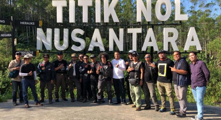 Tim Reborn Borneo Exploridetion Tiba di Titik Nol IKN. (Ist)