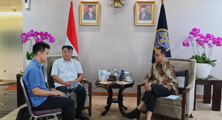 Menhub Budi Karya Sumadi telah melakukan audiensi dengan Presiden Direktur China Railway International Co. lTD (CRIC) Mr. Ju Guojiang. (Ist)