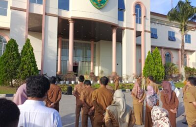 ASN Pemkab PPU melakukan Apel Pagi. (Ist)