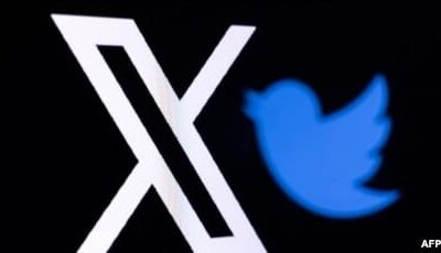 FILE: Logo 'X' terlihat di atas kantor pusat platform X (sebelumnya dikenal sebagai Twitter), di pusat kota San Francisco, California, AS, 30 Juli 2023. (REUTERS/Carlos Barria)