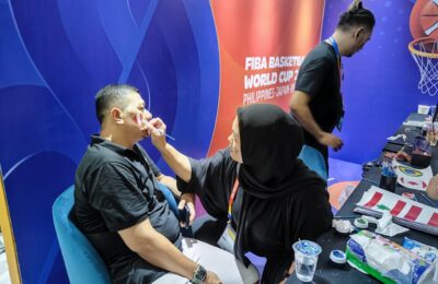 Stand Face Painting Ramaikan FIBA World Cup 2023. (Ist)