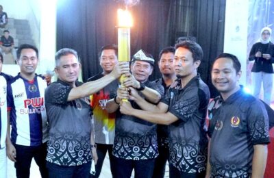 Opening ceremony Pekan Olahraga Wartawan Daerah (Porwada) I Kalimantan Utara. (Ist)