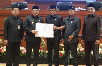 Rapat Paripurna Pengesahan 6 Raperda menjadi Perda. (Ist)