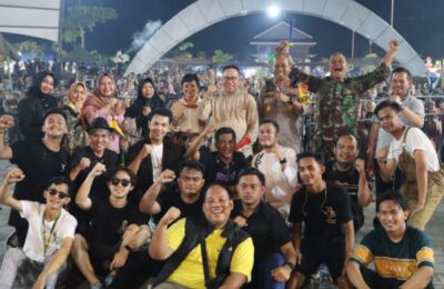 Kemeriahan perayaan malam tahun baru di Kabupaten PPU. (Ist)