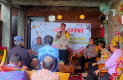 Jumat Curhat, di Griya Walet Desa Tapis Kecamatan Tanah Grogot. (Ist)